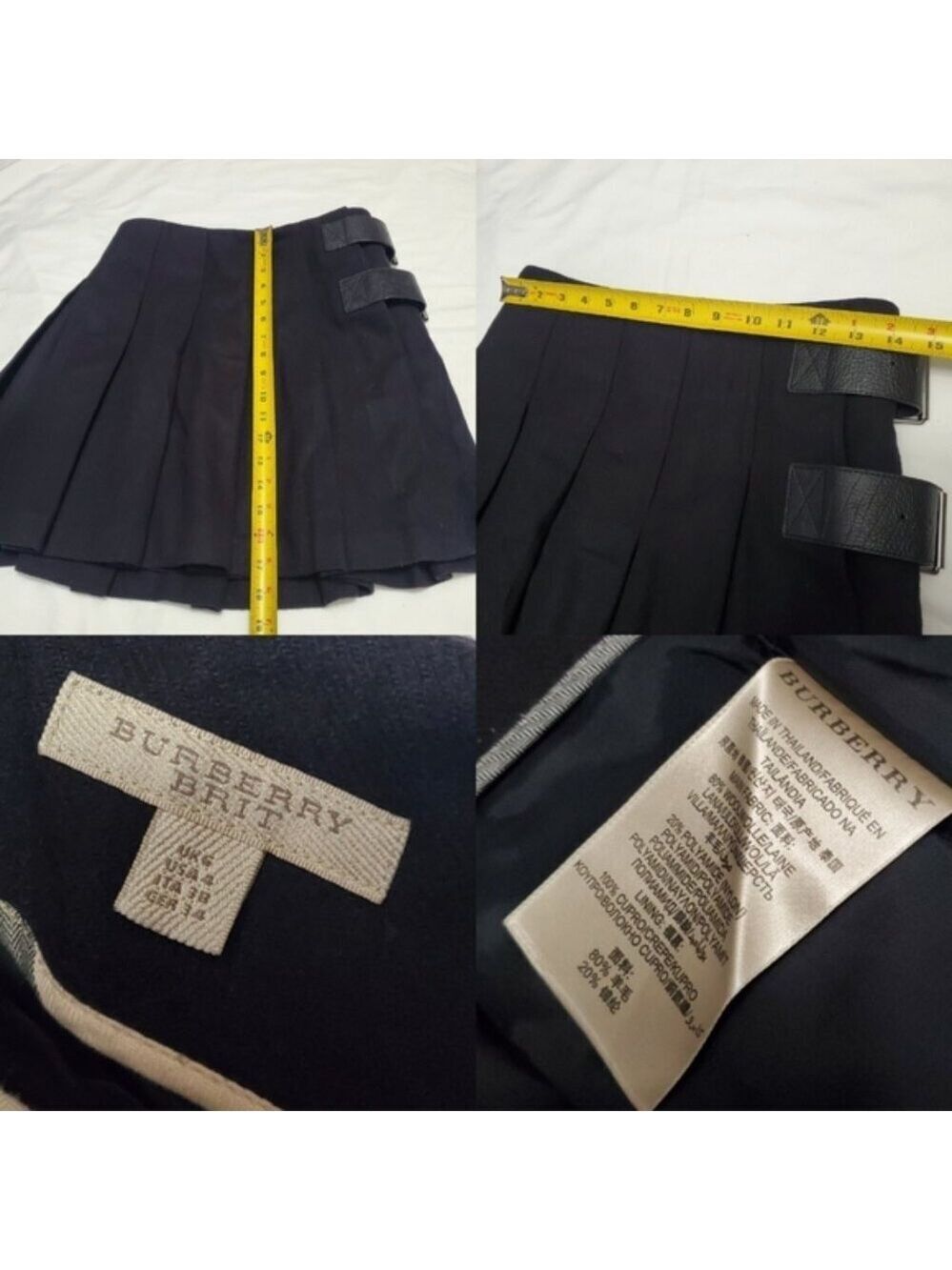 Authentic Burberry Wrap Wool Skirt - Picture 10 of 10